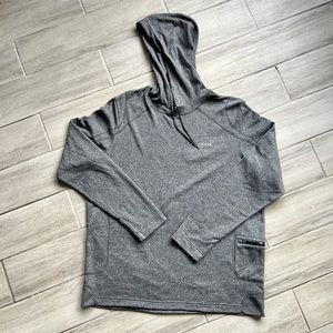 Mens XXL Reebok running hoodie with zip pocket EUC
